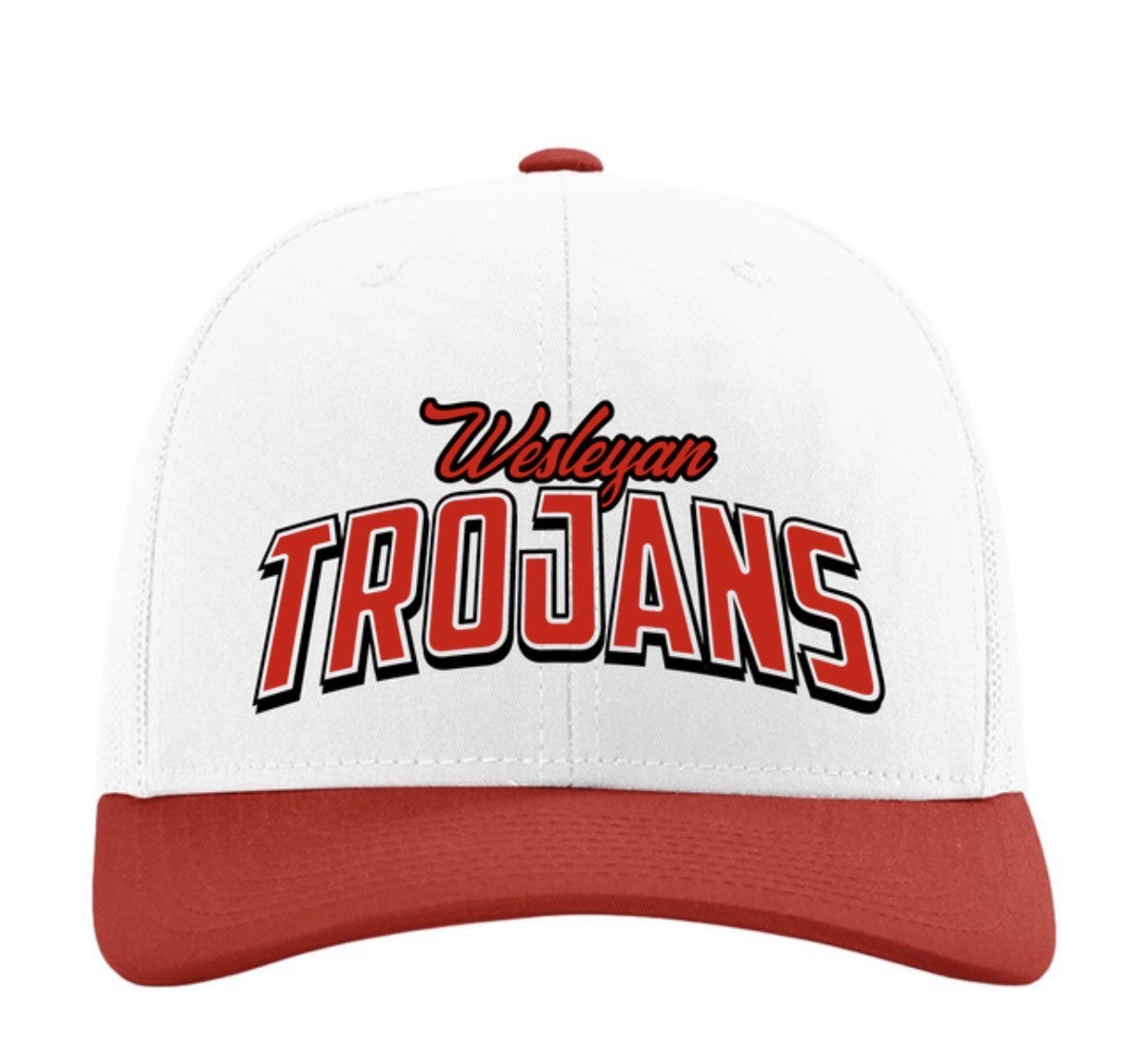 Wesleyan Trojans White Cap