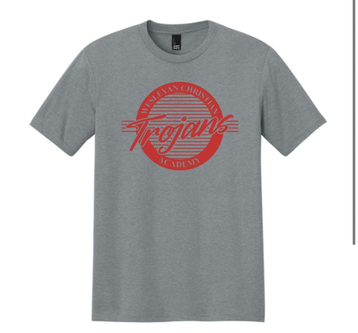 Gray Circle Trojans T-shirt