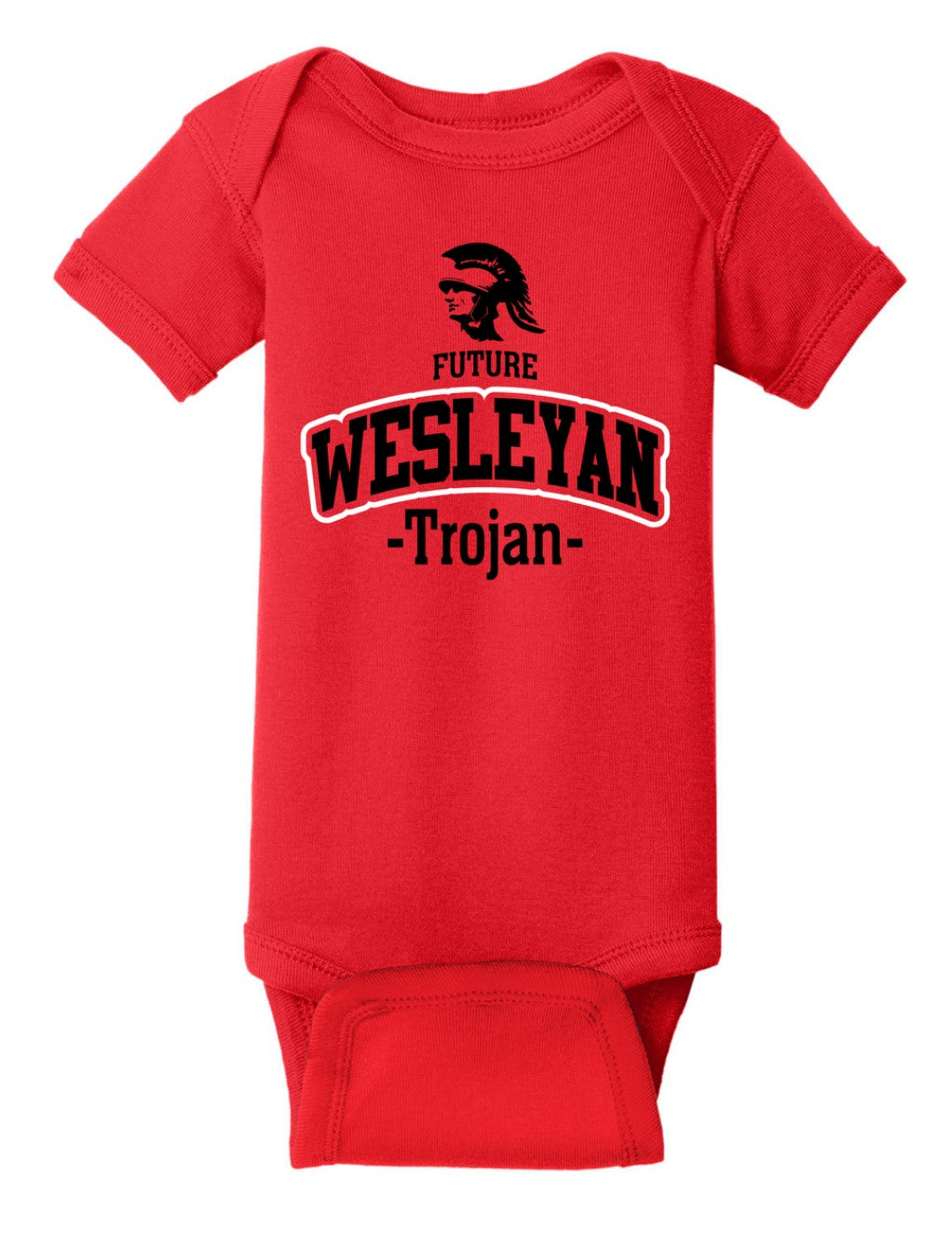 Future Trojan Red Baby Onesie