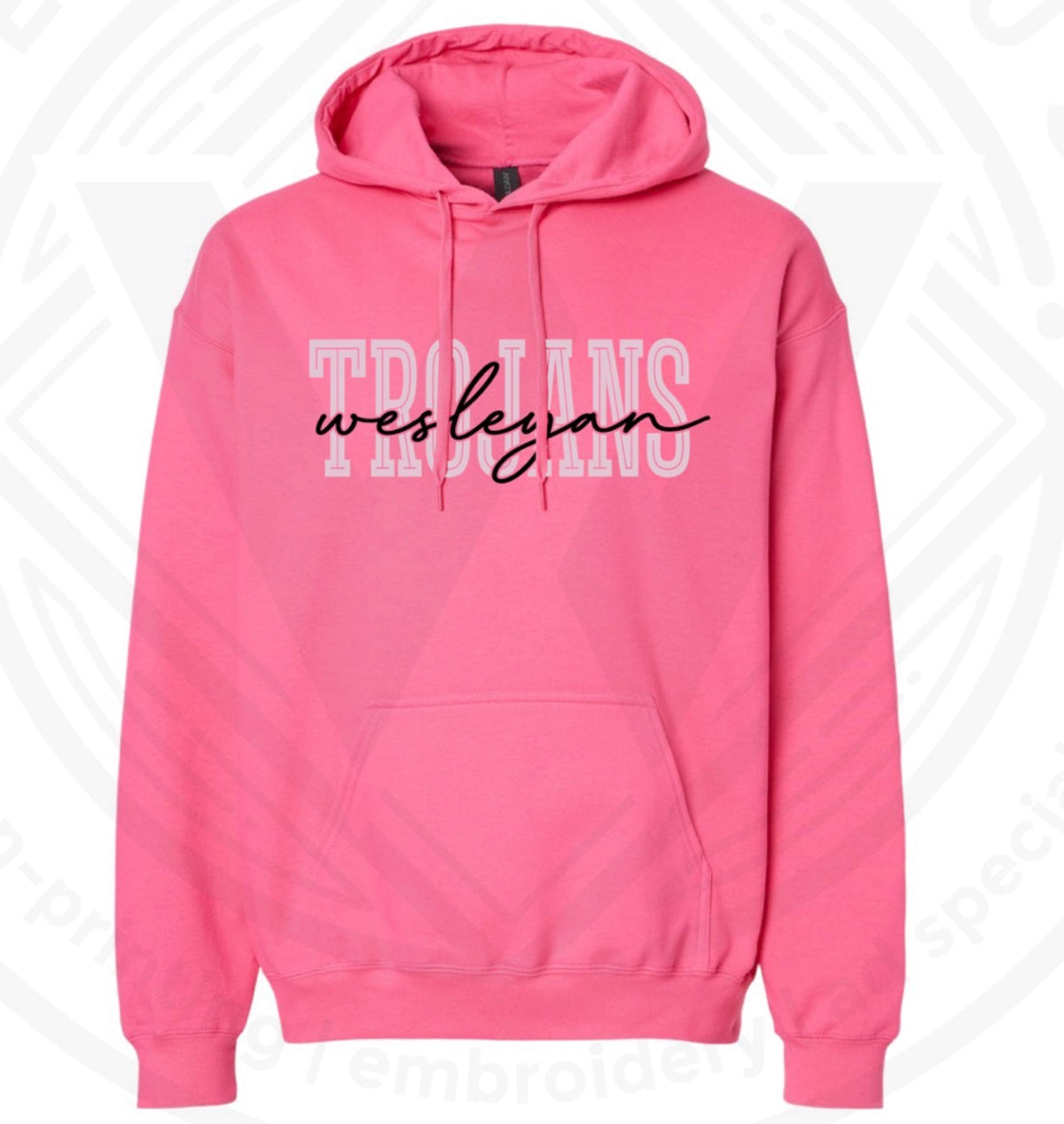 Kids Pink Trojan Hoodie