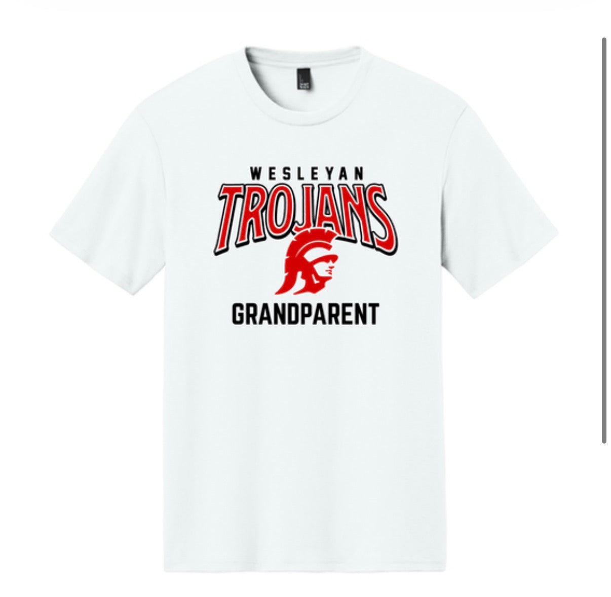 Trojans White Grandparent T-shirt