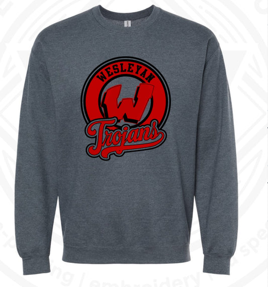 Crewneck Gray W Trojans