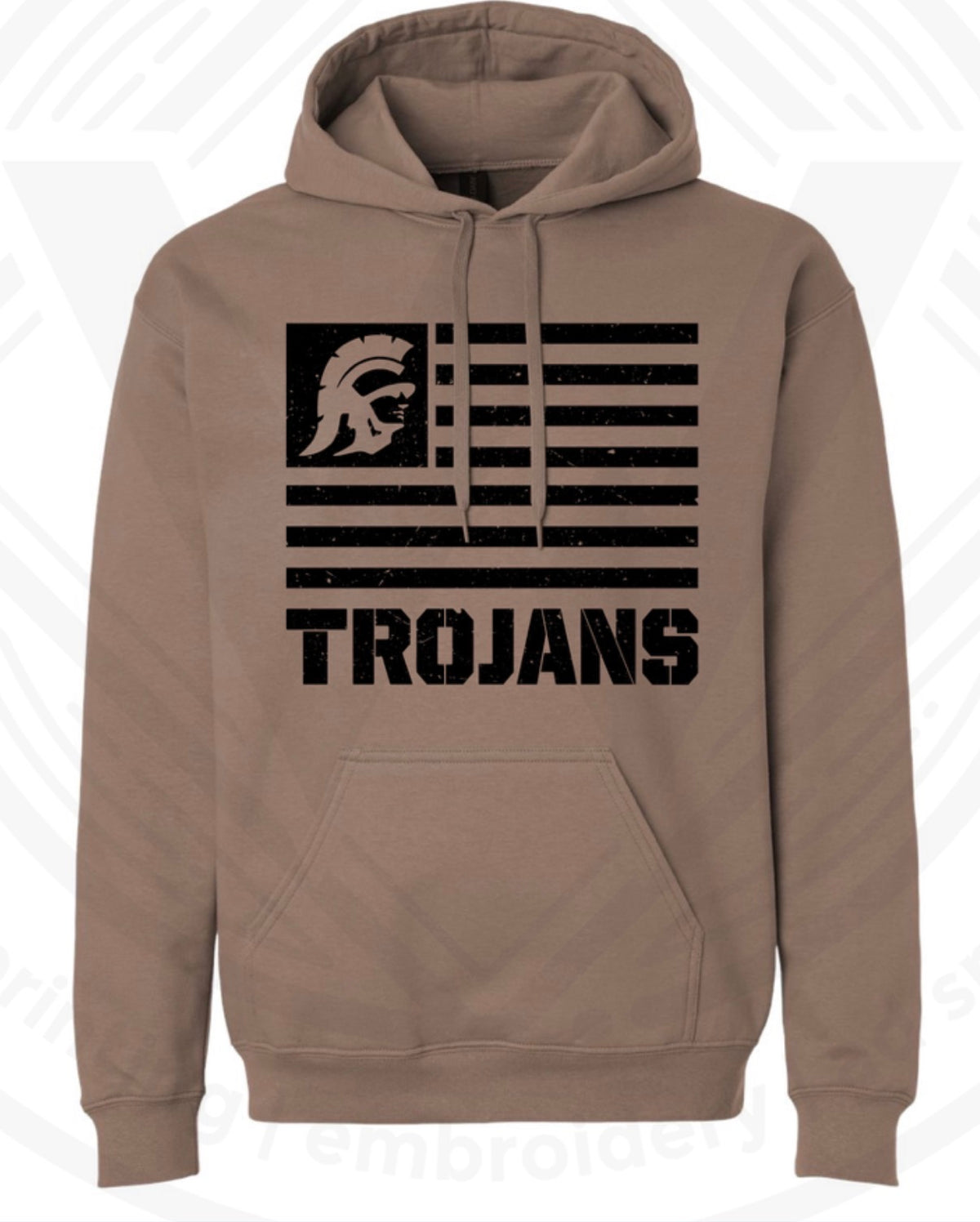 Adult Brown Trojan Hoodie