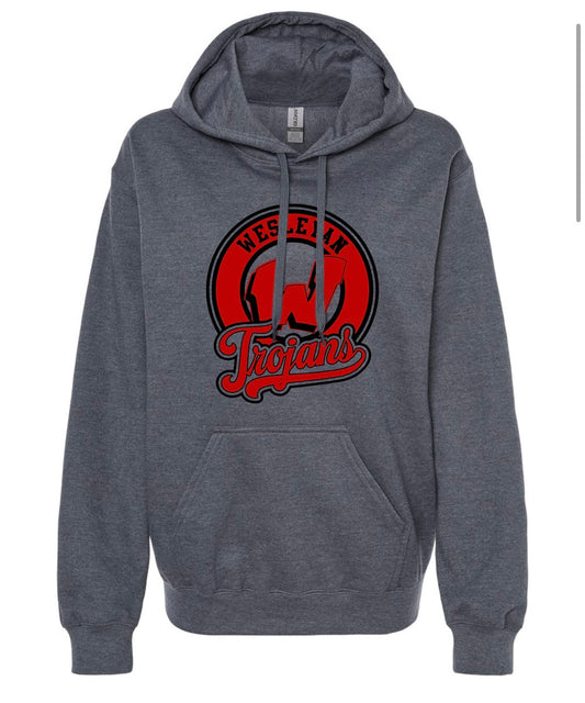 Hoodie Gray W Trojans