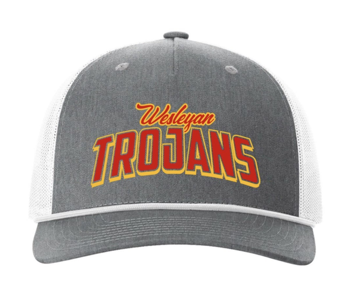 Wesleyan Trojans Gray Cap