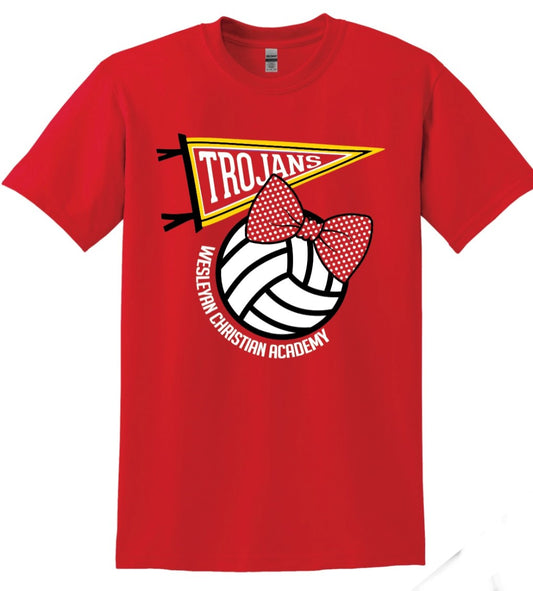 Adult Red Volleyball T-shirt