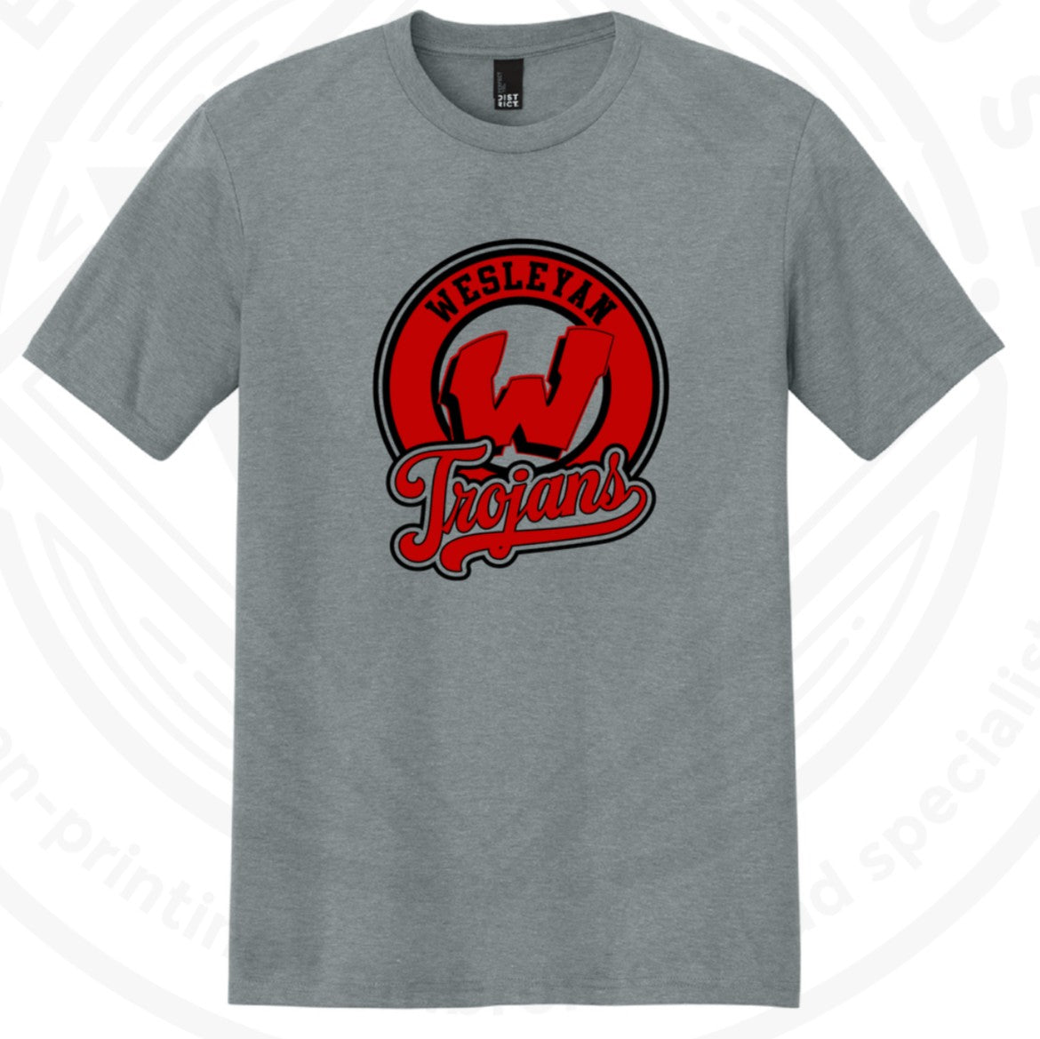 Youth Gray "W" Trojans T-shirt