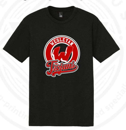 Adult Black "W" Trojans
