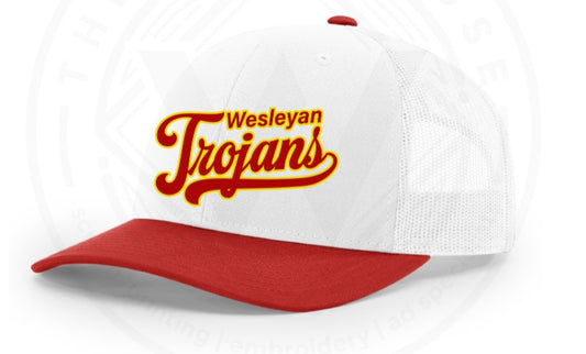 Cap - Wesleyan Trojans White
