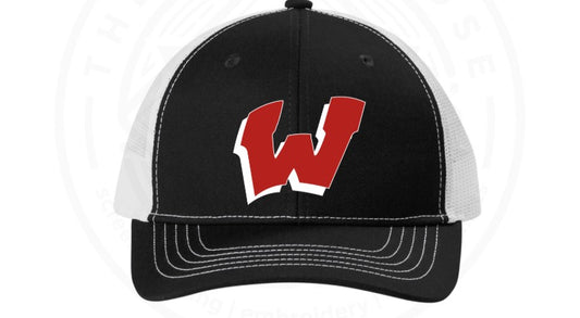 Youth Sizes Only - Black W Cap